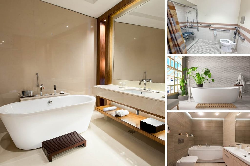 Space and Sophistication Diverse Bathroom Sizes and Complexities